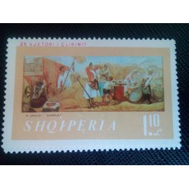 Timbre Albanie Y T 1165 Récolte Par Nestor Jonuzi 1969 ( 120208 )