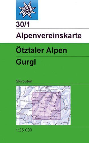 Dav Alpenvereinskarte 30/1 Ötztaler Alpen Gurgl 1 : 25 000