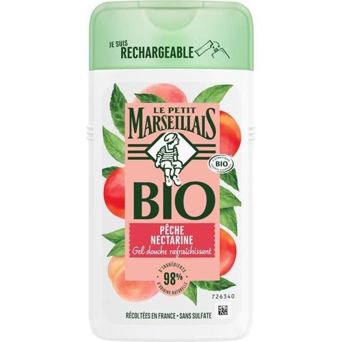 Le Petit Marseillais - Gel Douche Bio Rafraichissant, Au Ph Neutre, Pêche Nectarine, 250ml Douche 