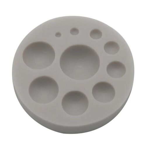 Moule À Gâteau Rond En Silicone-Outil Diy Fondant & Chocolat,Gris Gris
