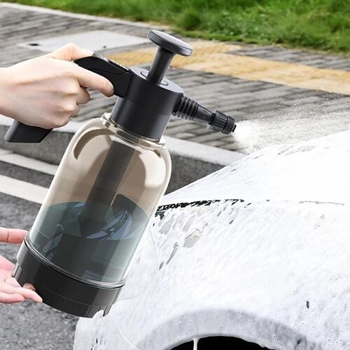 Spray De Mousse Pour Le Lavage De Voiture-Pulvérisateur À Pression De Gaz Portable,Noir Transparent