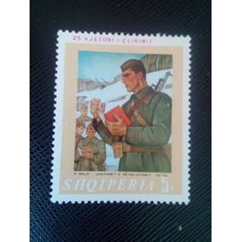 Timbre Albanie Y T 1161 Étudiants Révolutionnaires Par Pandi Mele 1969 ( 120208 )