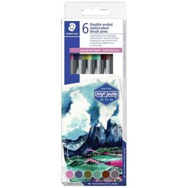Staedtler Feutre Double Pointe "Amérique Du Sud", Étui De 6