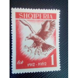 Timbre Albanie Y T 602 Aigle Royal (Aquila Chrysaetos) 1962 ( 120208 )