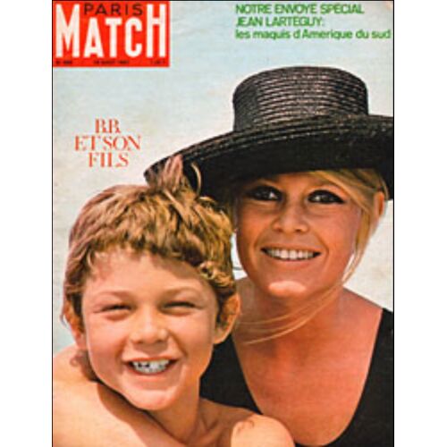 Paris Match N° 958 - Brigitte Bardot Et Son Fils Nicolas - 19 Août 1967