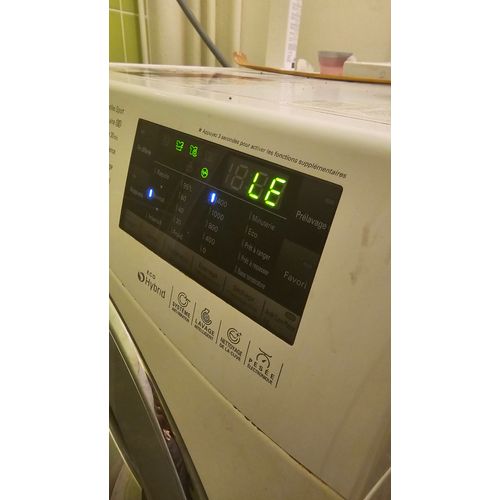 Machine lave linge lg f96400whr code erreur LE