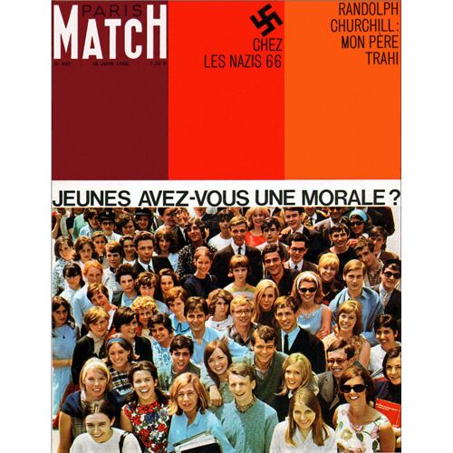 Paris Match N° 897 : Les Jeunes, Ford Et Ferrari Aux 24 Heures Du Mans (4p), L'echec Réussi De Gemini Ix (4p), Alain Delon, Nathalie Et Anthony (2p), Liza Minelli (2p) - 18 Juin 1966