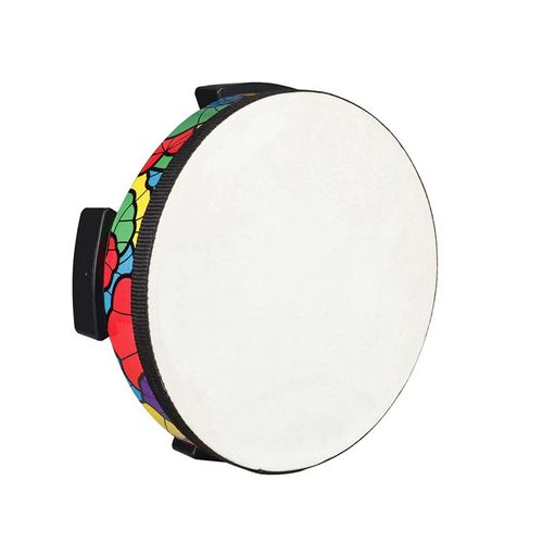 Tambour Au Sol En Peau De Mouton Applique Tambourin Instrument De Percussion À Main Enfants Cadeau Musical Jouet Éducatif Pour Enfant