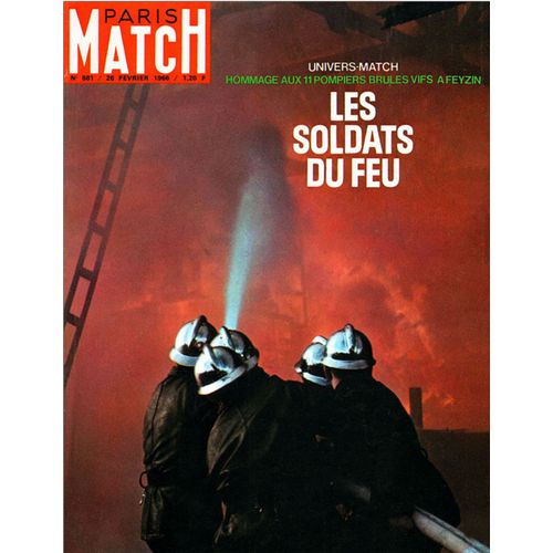 Paris Match N° 881 : Les Pompiers (Couv’), La Catastrophe De Feyzin, Bob Dylan (4p) - 26 Février 1966