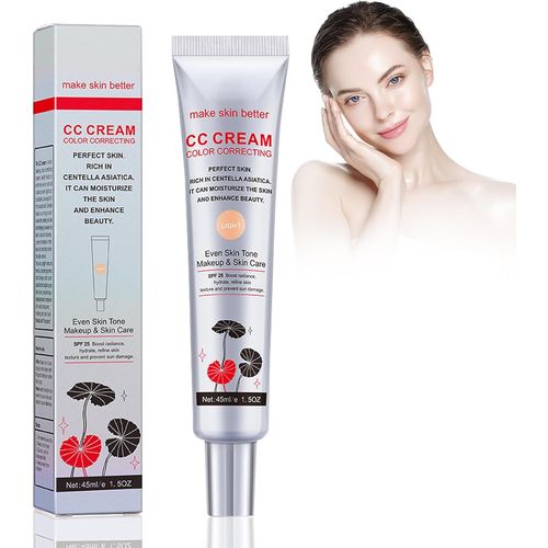 Kalanka-Crème Cc Avec Centellas Asiatica, Crème Cc Multi-Usages, Correctrice De Couleur, Anti-Cernes Hydratant Longue Tenue Pour Le Visage Pour Corriger La Couleur Et Protection Spf(Sombre) (01, Norm 