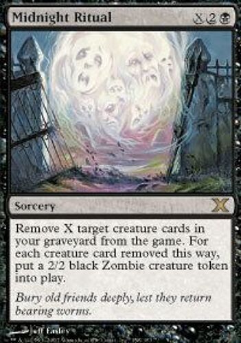 Midnight Ritual Magic The Gathering  Rare Vo