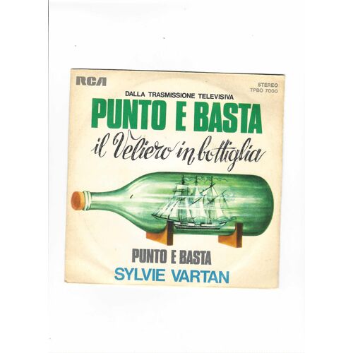45 Tours Sylvie Vartan Italien : Punto E Basta