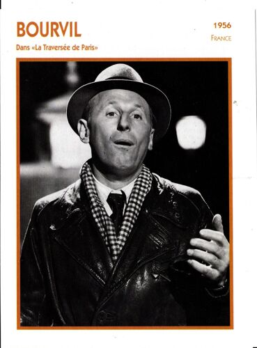 Fiche Portrait De Star Bourvil