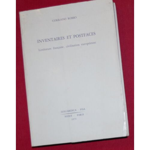 Inventaires Et Postfaces
