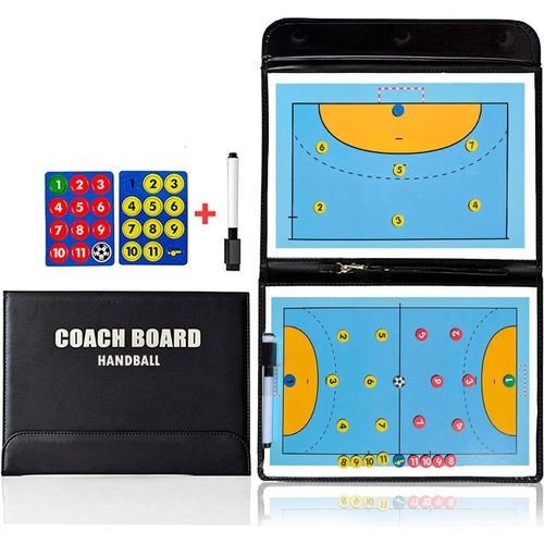 Kalanka-® Tableau Tactique Handball Pour Entraîneurs | Tablette Handball Avec Aimants Et Crayons | Handball Accessoire Et Handball Cadeau Pour Entraîneurs Et Arbitres | Handball Cadeau