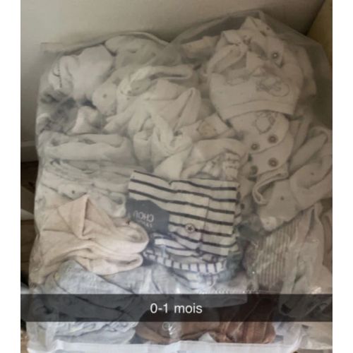 Lot Vetement Bebe 0/1 Mois Pantalon Body Pyjama Pull Bonnet