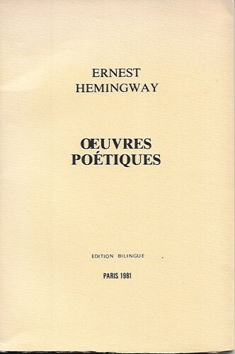 Oeuvres Poétiques