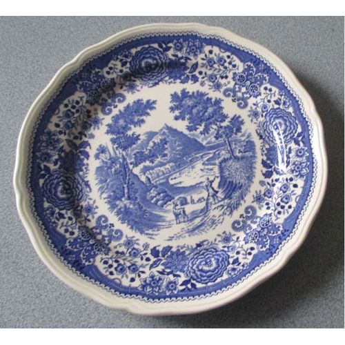 Assiette Villeroy & Boch- Modèle Burgenland- Décor Bleu- Diamètre 24.8cm
