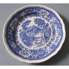 Assiette Villeroy & Boch- Modèle Burgenland- Décor Bleu- Diamètre 24.8cm