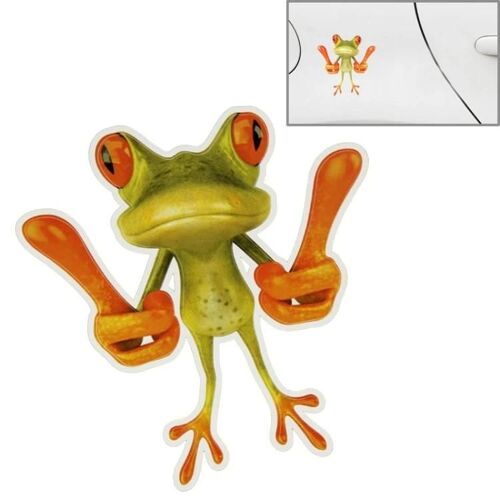 Autocollant De Voiture À Motif Grenouille,Taille : 15.5x12.5 Cm