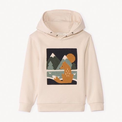 Sweat Molleton À Patch Bouclettes Pour Garçon - Beige