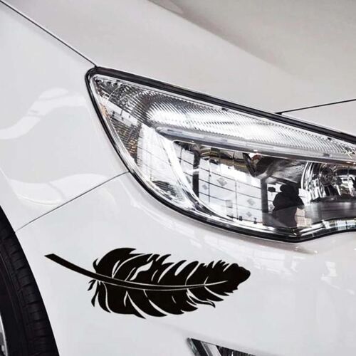 10 Pcs Emblème Plume Voiture Autocollants Autocollant En Plastique Imperméable