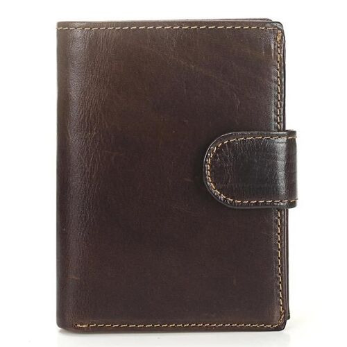 Portefeuille vintage en cuir véritable pour hommes-Sac à main en cuir de vachette multifonctionnel avec poche à monnaie et porte-carte (café léger) café léger