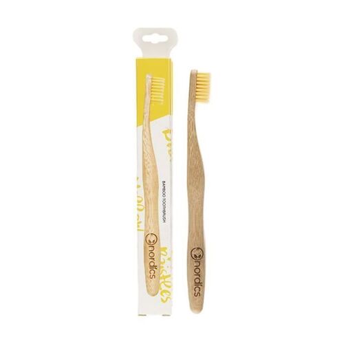 Nordics - Brosse À Dents En Bambou Adulte Jaune 1 Unité 