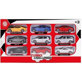 Mgm Bte/ Ass 9 Voitures 1/64 A License Et En Metal 7cm