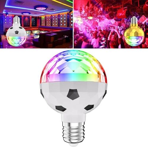 Boule Magique Rotative Colorée-6 Leds,Noir & Blanc-