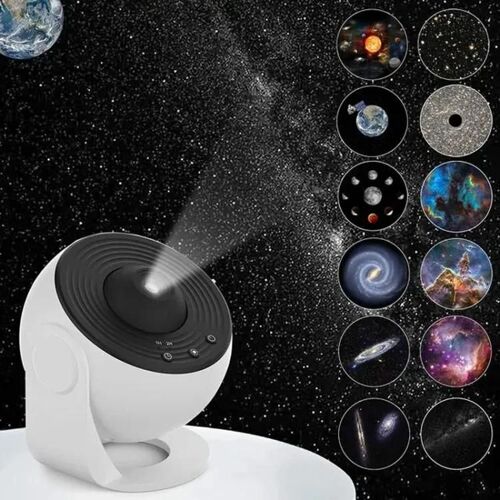 Projecteur De Veilleuse Galaxy-Lampe De Table Led Avec 12 Disques De Film,5w
