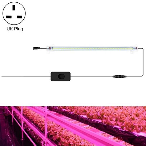 Lampe LED pour plantes-spectre complet 30cm lumière rose,prise UK lumière rose prise UK
