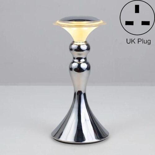 Lampe De Table Led-Chargement Restaurant Bar Decor,Prise Royaume-Uni,Argent-Type De Charge Argent