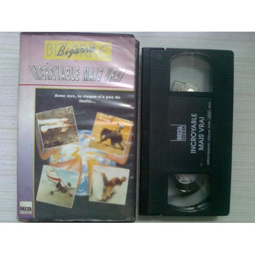 Cassette Vidéo Vhs - Incroyable Mais Vrai