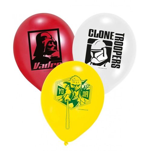 Lot De 6 Ballons Imprimés Star Wars