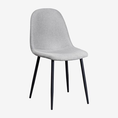 Pack de 4 chaises de salle à manger Glamm Noir