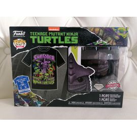 Schredder - Teenage Mutant Ninja Turtles (Les Tortues Ninja) - Figurine Funko Pop Tees + T-Shirt (Taille : Xl) - Édition Spéciale