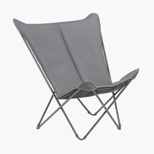 Fauteuil Pliant Lafuma Pop Up Xl Becomfort-Argent