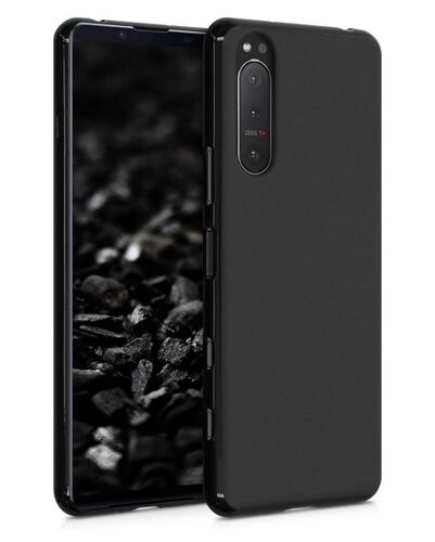 Coque pour Sony Xperia 5 II - housse etui silicone gel fine + verre trempe - NOIR