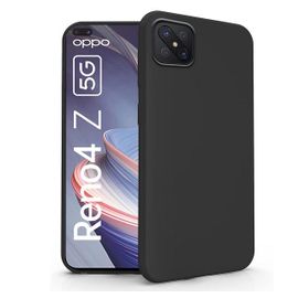 Coque Pour Oppo Reno 4 Z 5g - Housse Etui Silicone Gel Fine + Verre Trempe - Noir