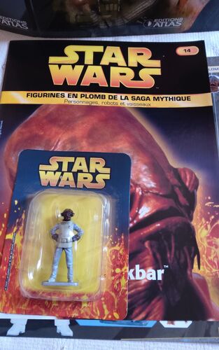 Figurine Star Wars En Plomb N° 14 : Amiral Ackbar Avec Fiche Et Fascicule Atlas