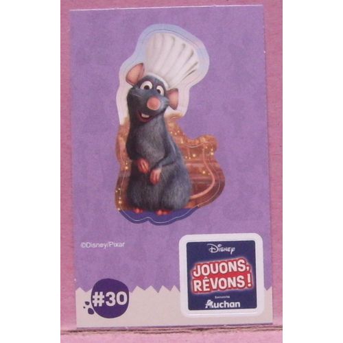 Carte / Image / Sticker Jouons Rêvons - Disney Pixar - Auchan - N° # 30