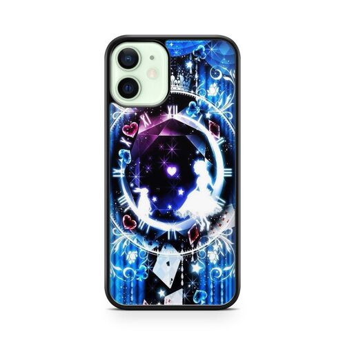 Coque De Téléphone - Coque En Folie - Compatible Iphone 12 Mini Alice Au Pays Des Merveilles Disney Cheshire Dessin Animé Ref 260