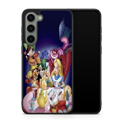 Coque De Téléphone - Coque En Folie - Compatible Samsung Galaxy S23 Plus Alice Au Pays Des Merveilles Disney Cheshire Dessin Animé Ref 935
