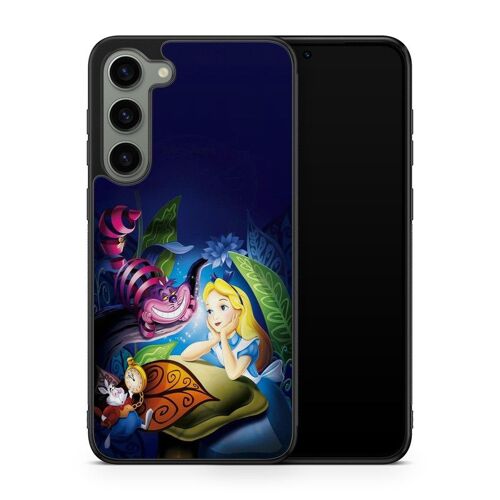Coque De Téléphone - Coque En Folie - Compatible Samsung Galaxy S23 Plus Alice Au Pays Des Merveilles Disney Cheshire Dessin Animé Ref 1177