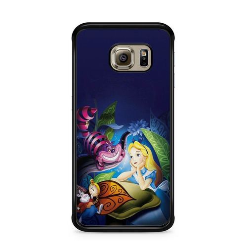 Coque De Téléphone - Coque En Folie - Compatible Samsung Galaxy S6 Alice Au Pays Des Merveilles Disney Cheshire Dessin Animé Ref 1143