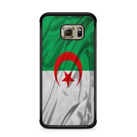 Coque De Téléphone - Coque En Folie - Compatible Samsung Galaxy S6 Edge Drapeau Algérien Fennecs Algérie Muslim Allah Musulman Coran Arabe Afrique Ref 297
