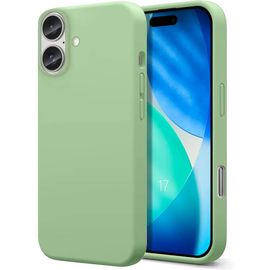 Coque Pour Iphone 17, Protection Silicone Liquide Souple Slim Léger Anti-Rayures - Vert - E.F.Connection