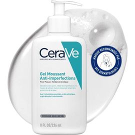 Gel Moussant Anti-Imperfections 236ml Acide Salicylique & Argile Blanche ? Purifie, Exfolie & Réduit Les Boutons 