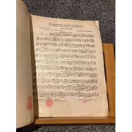 Puccini Un Bel Di Vedremo Mme Burtterfly Partition Mandoline Ou Violon Seul Ricordi